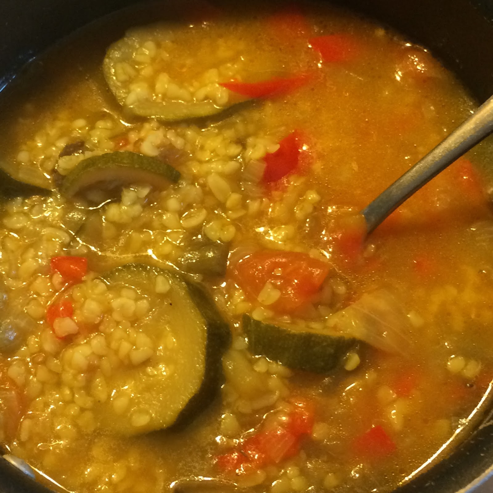 Ratatouille & Bulgur Wheat Soup