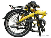 Folded 20 Inch FoldX Kyoto 3 Speed Shimano Internal Gear Folding Bike