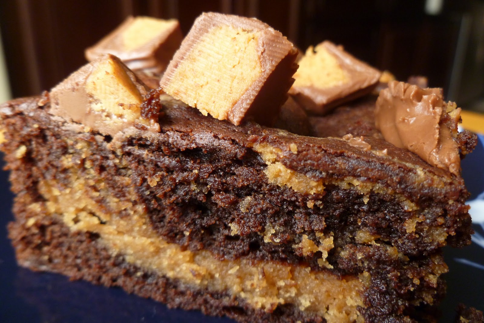 The Pastry Chef's Baking Chocolate Peanut Butter Fusion Brownie