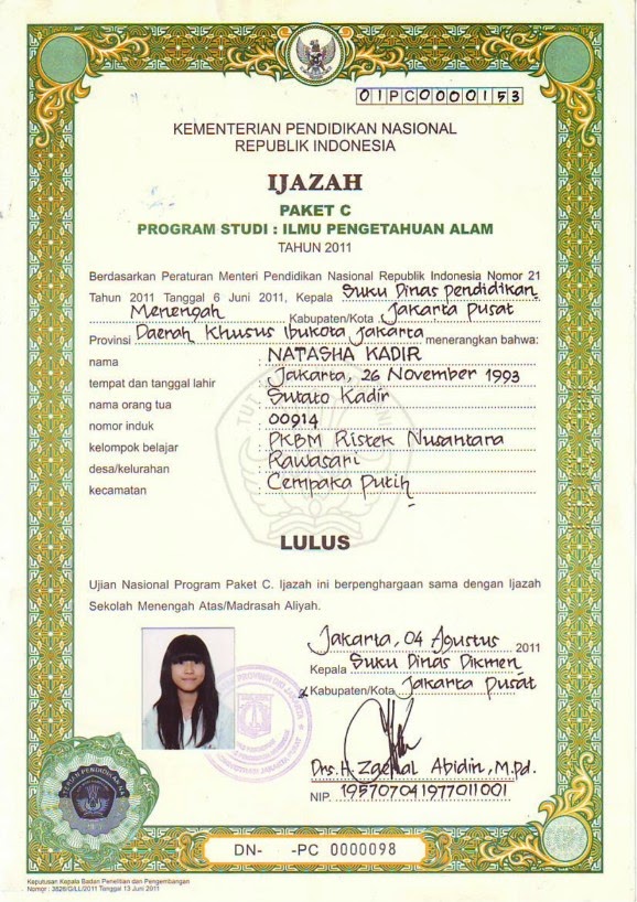 Contoh Stempel Legalisir Ijazah Sd