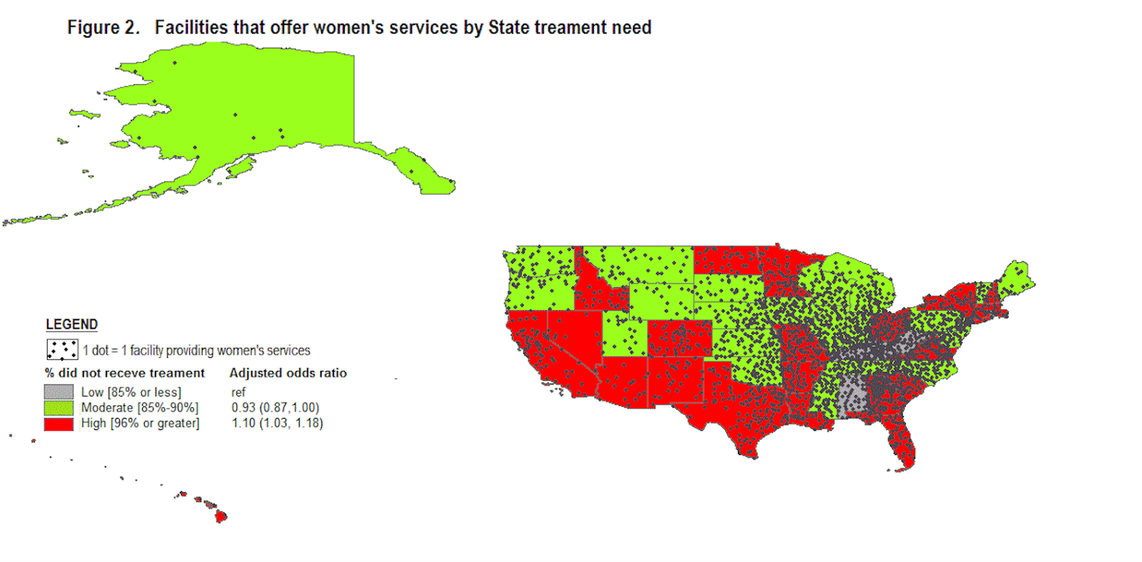 treatment facilities and percentage of women not receiving treatment national survey of substance abuse treatment services 2002 2009 united states treatment facilities and percentage of women not receiving treatment national survey of substance abuse treatment services 2002 2009 united states