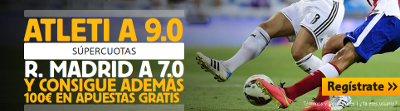 betfair Atletico gana cuota 9 Real Madrid gana cuota 7 Liga bono 100 euros 7 febrero betfair Atletico gana cuota 9 Real Madrid gana cuota 7 Liga bono 100 euros 7 febrero
