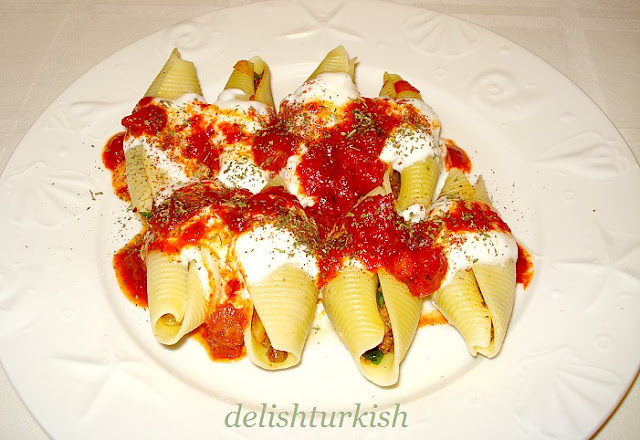 Delicious Turkish Food Recipes Stuffed Jumbo Pasta Shells