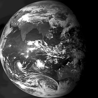 Image satellite infra rouge cyclone Davina