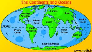 Oceans and continents