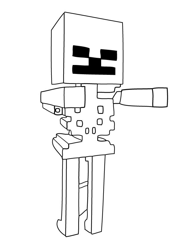 Minecraft para colorir e imprimir!  Minecraft coloring pages, Coloring  pages, Spider coloring page