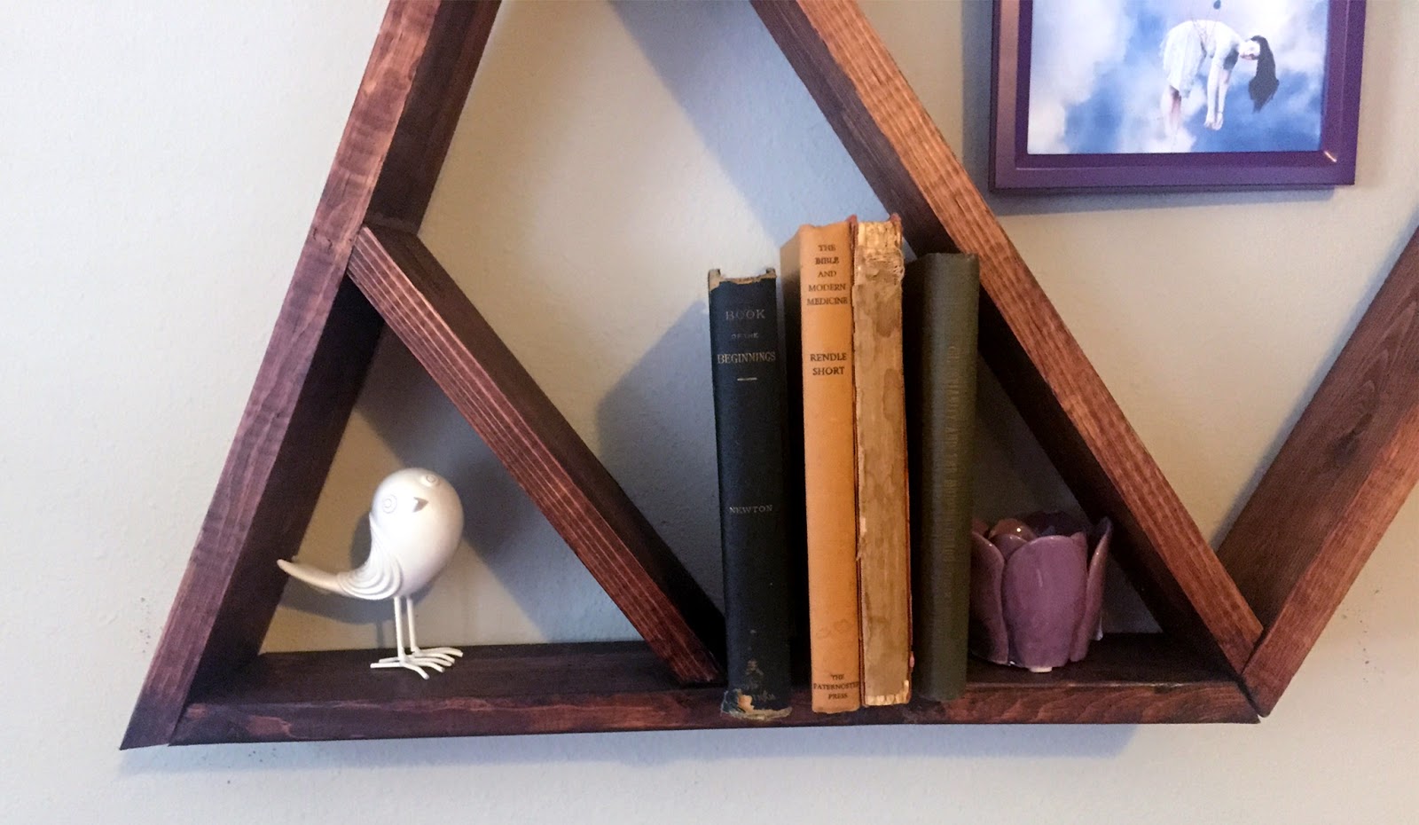 The Frierson Family DIY Triangle Wood Shelves