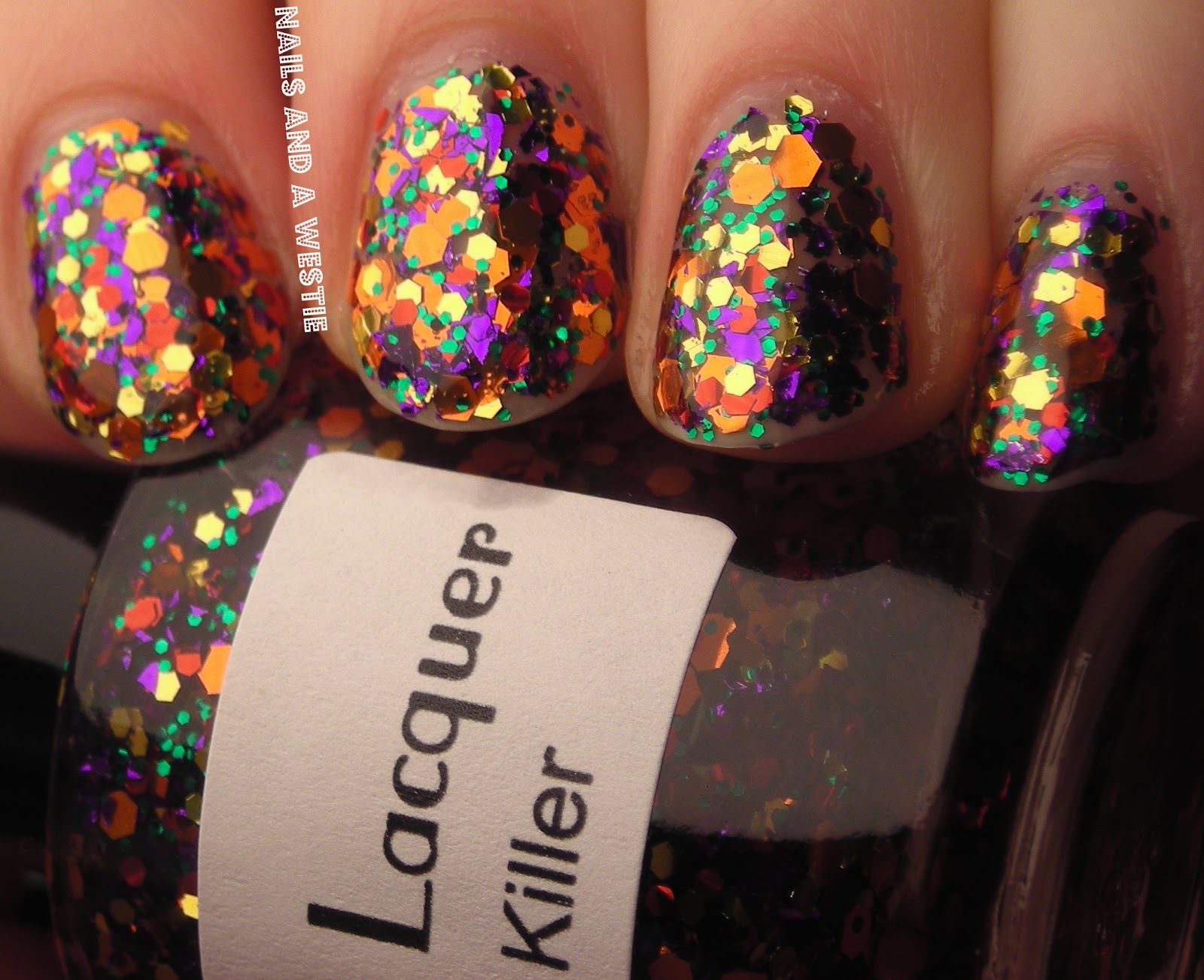 Nails and a Westie Black Cat Lacquer Ice Truck Killer