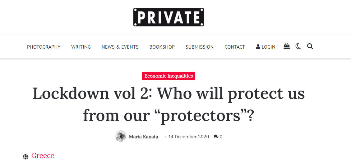 Lockdown vol 2: Who will protect us from our “protectors”?