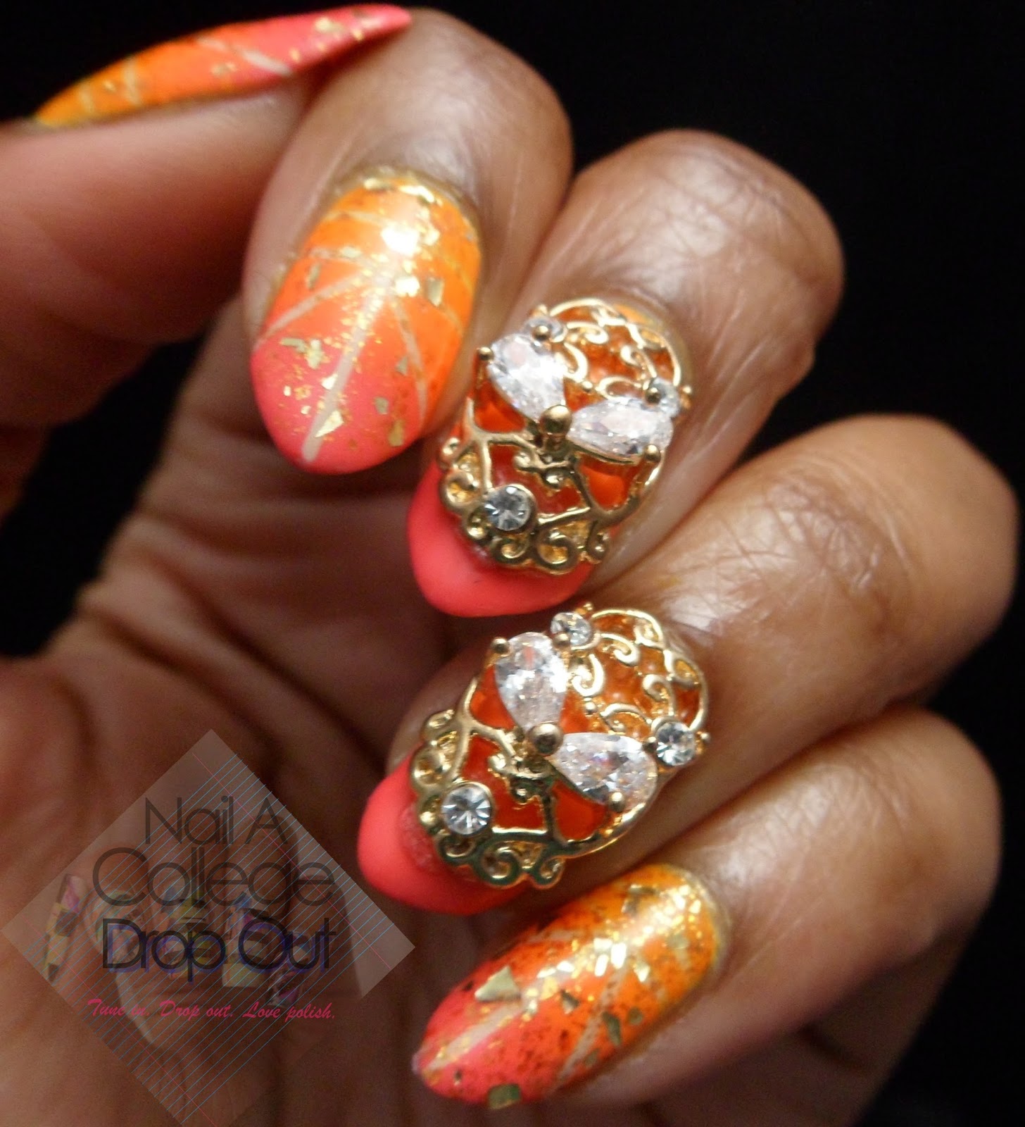 Nail A College Drop Out Nail Charms & Neon