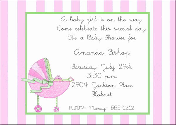 Ideas For Babies Shower Girl Baby Shower Invites