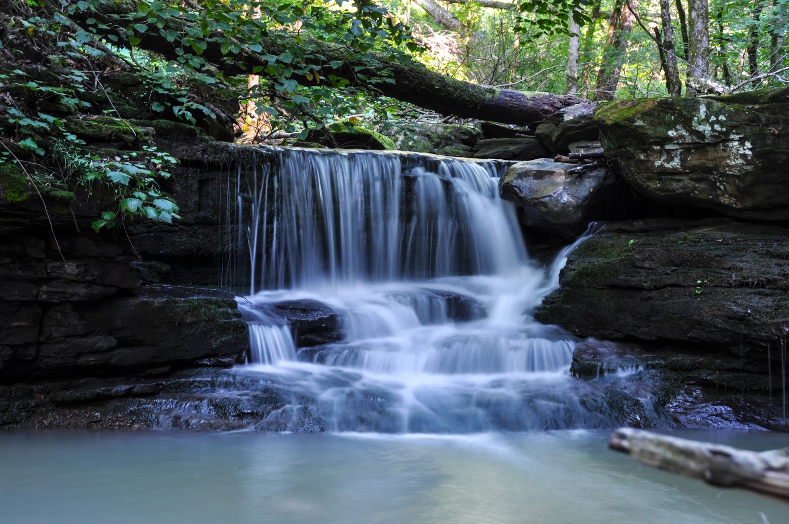 Rick's Hiking Blog Cowan Hollow Waterfalls, Between Simpson and North
