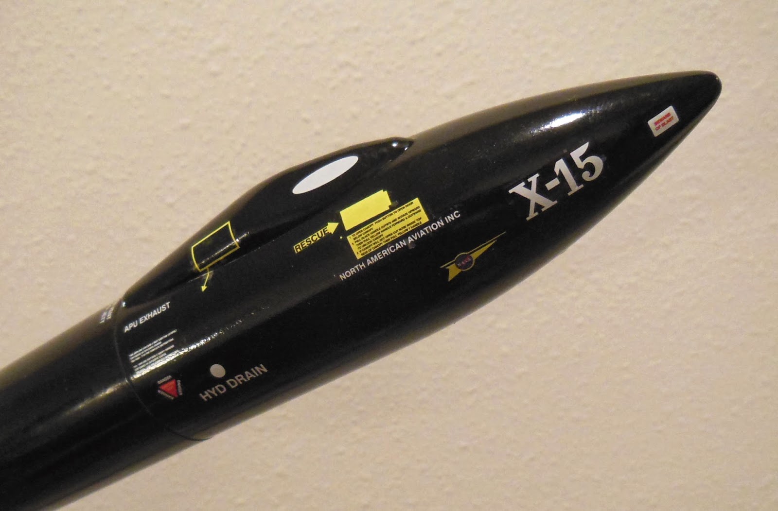 Model Rocket Building Quest X15 Finished