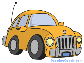 Car Cartoon Drawing