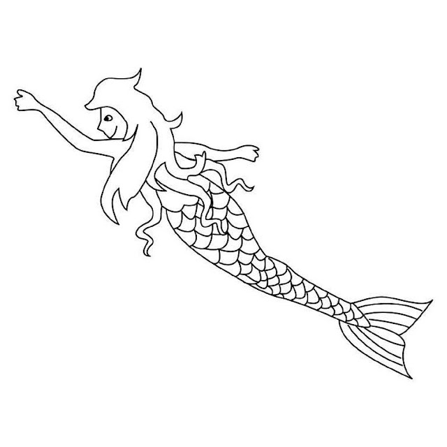 Coloriage sirene