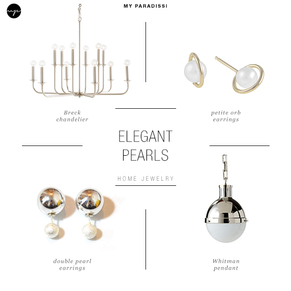 Ceiling  light jewels for the home | Elegant pearls