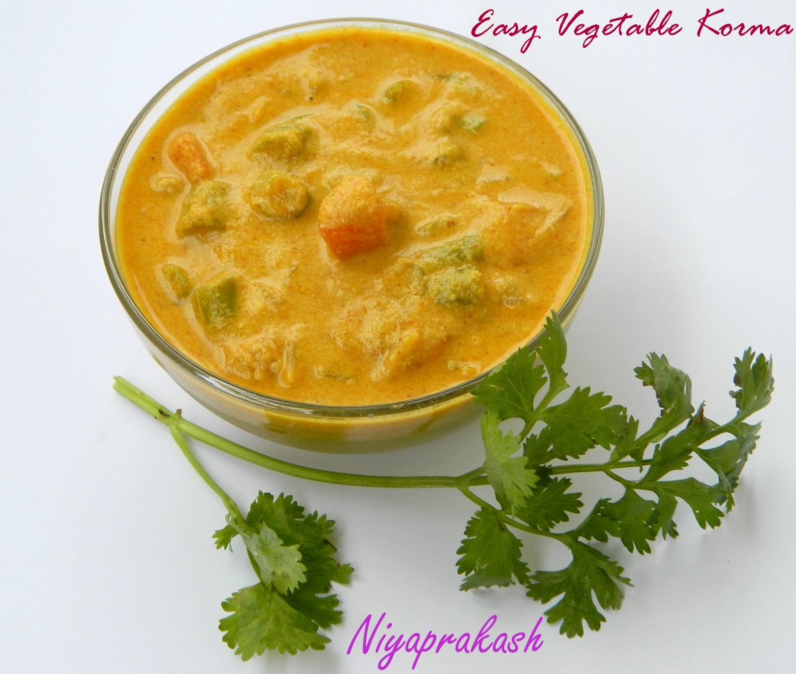 Niya's World Vegetable Korma (3rd recipe)