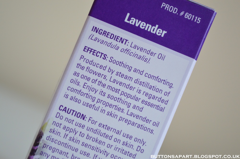 Buttons Apart holland & barrett lavender essential oil review