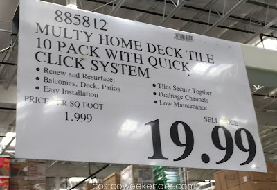 Deal for the Multy Home Deck Tile at Costco