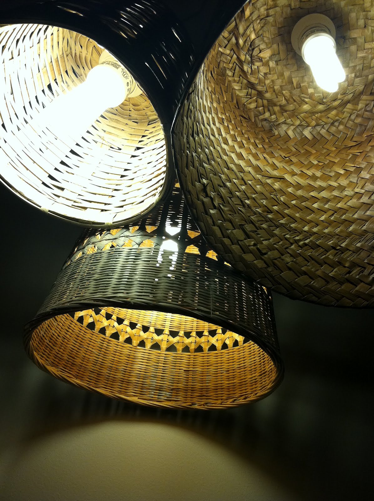 Create & Conquer Week 9 Wicker Baskets to Hanging Light Fixture