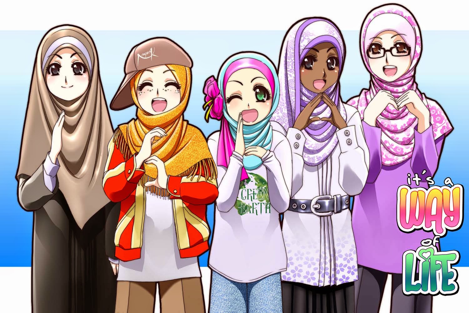 Gambar Galeri Gambar Kartun Muslim Lengkap Terbaru Muslimah Islam
