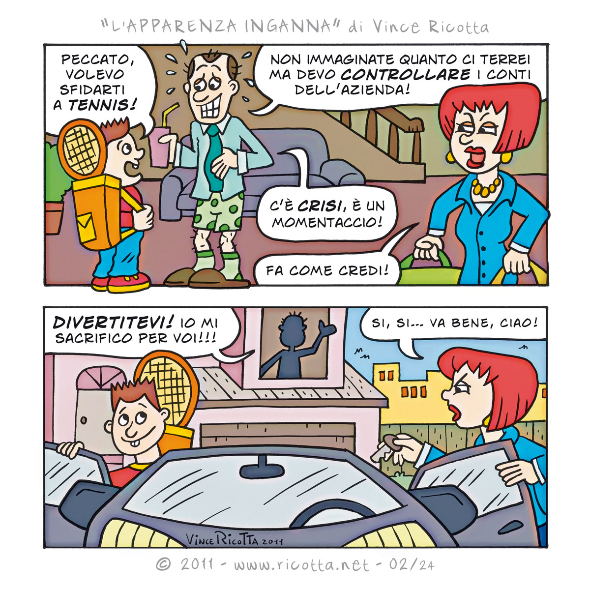 Vince Ricotta Fumetti e Canzoni L'Apparenza Inganna (Racconto a Fumetti)