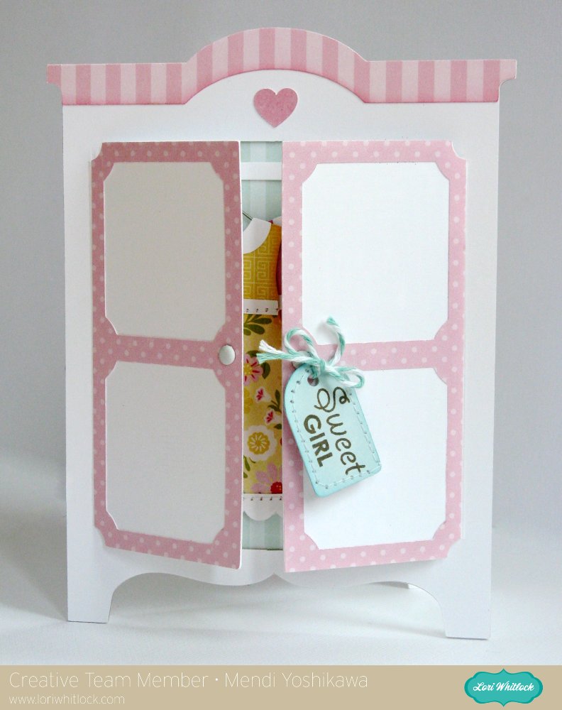 Snippets By Mendi Lori Whitlock's March Blog Hop Armoire Shaped Card