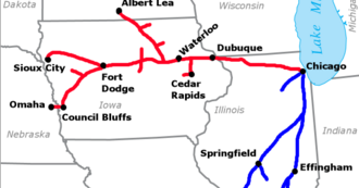 Illinois Central Railroad Route Map Railroad Freight Train Locomotive Engine Emd Ge Boxcar Bnsf,Csx,Fec,Norfolk  Southern,Up,Cn,Cp,Map : Chicago Central And Illinois Central Railroad Track Route  Map 1996 Illinois Central Gulf Railroad: 1972–1988