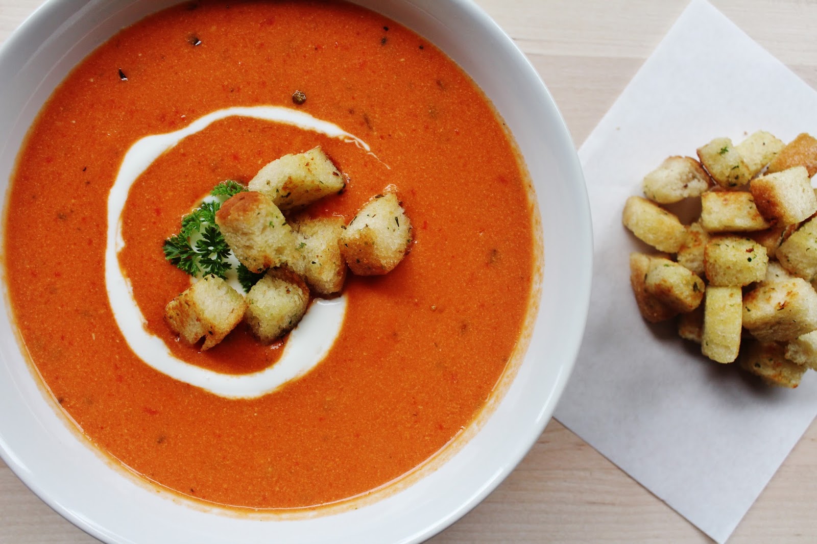 One Kitchen A Thousand Ideas Homemade delicious creamy tomato / red