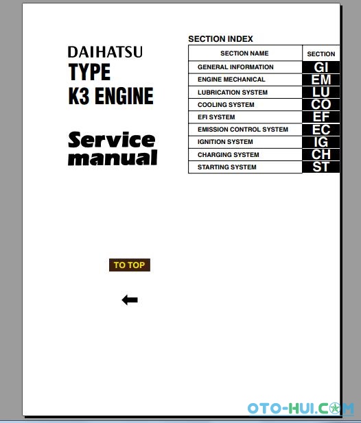 Free Automotive Manuals Daihatsu Terios J200, J210, J211 Service Manual