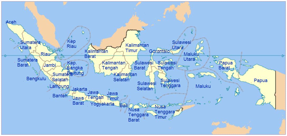 Nama-Nama Ibukota dan Provinsi di Indonesia | My Note