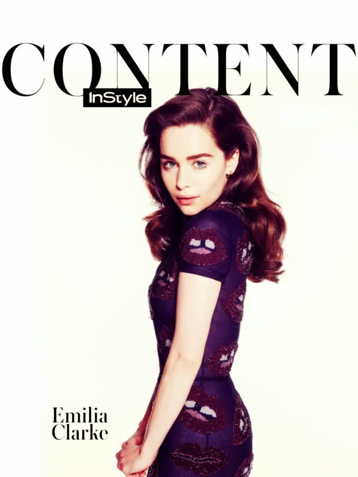 Magazines - The Charmer Pages : Emilia Clarke - InStyle UK April 2014