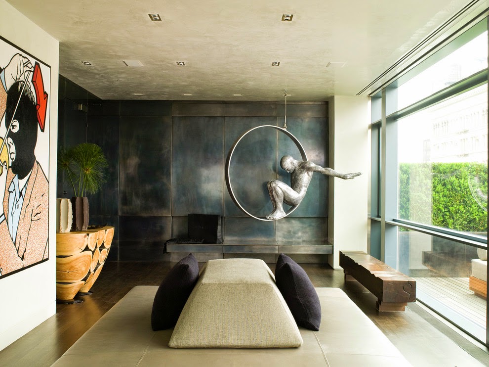 interesting sculptures for living room wall