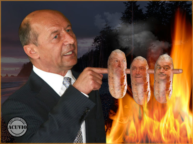 Funny photo Traian Basescu Picnic