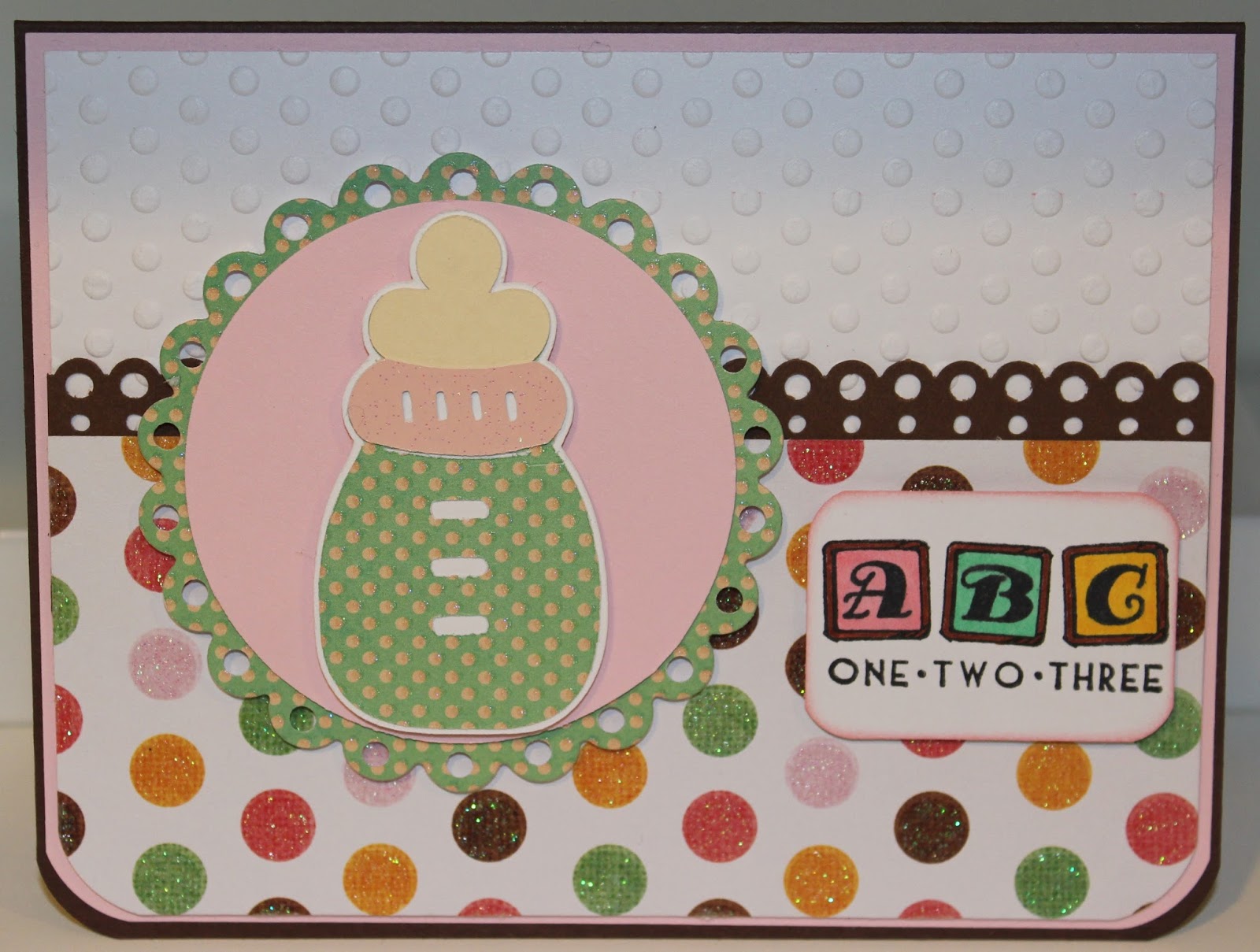 Star's Paper Passion Baby Bottle Card New Arrival Cricut Cartridge