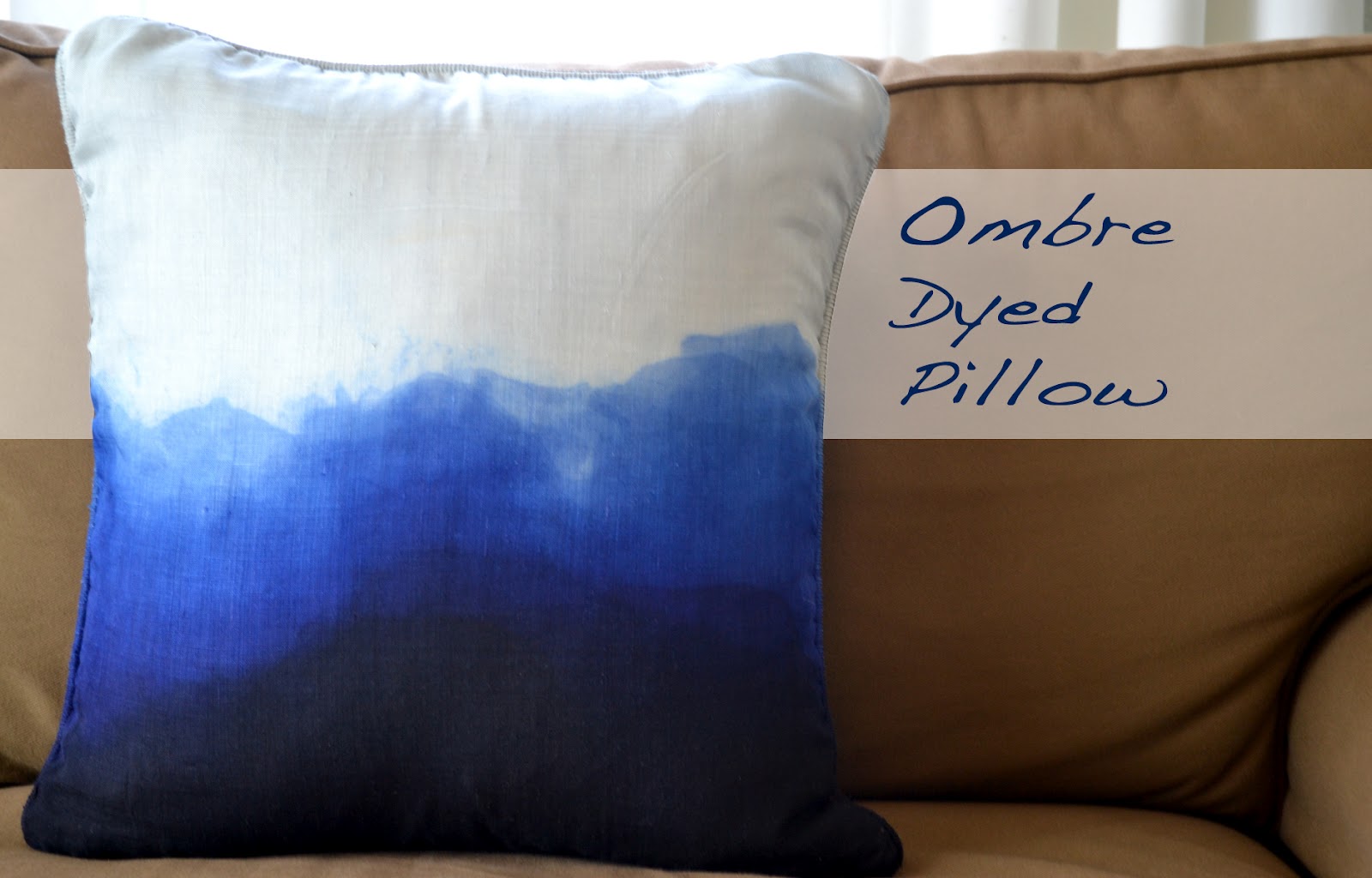 a home in the making {create} ombre pillow