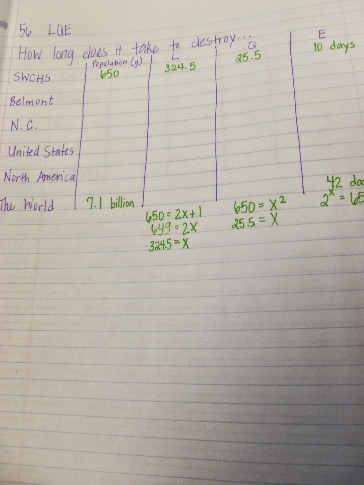 Learning with Tape Friday Freebies! Comparing Linear/Quadratic