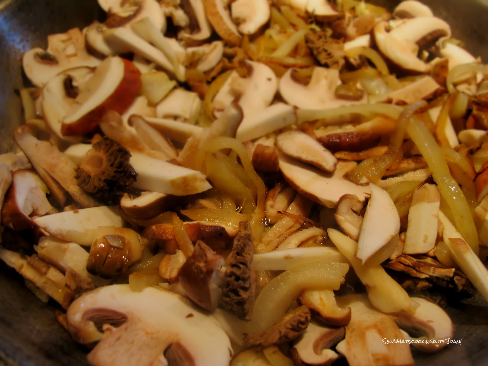 Sew what's cooking with Joan! Veal Scallops with Mushroom Brandy Cream