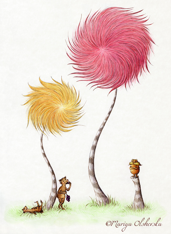 The Lorax Truffula Trees Dr Seuss Inspired The Lorax vrogue.co