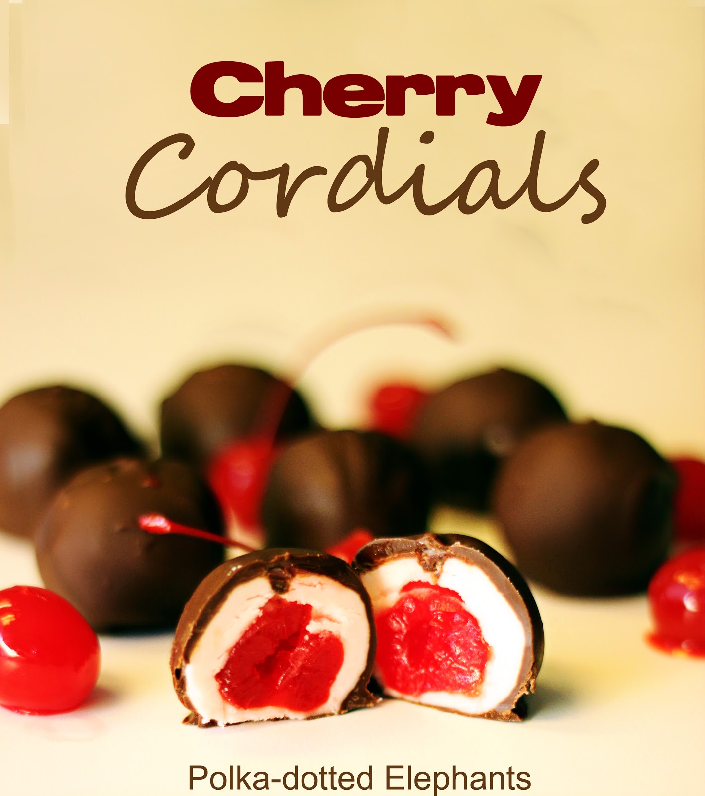 polkadotted elephants Cherry Cordials