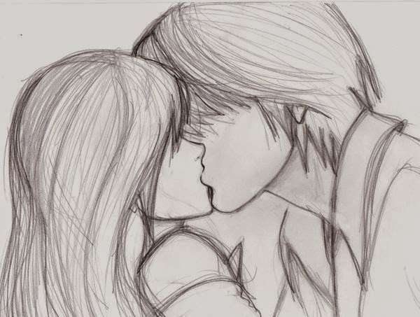 kissing sketch