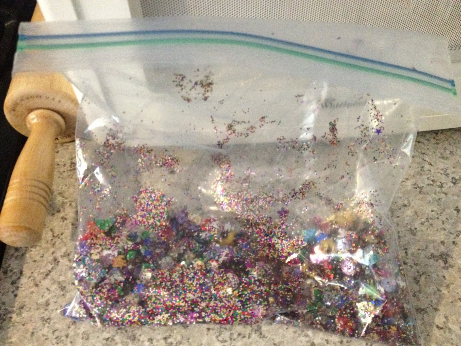 Just outside a life. Glitter Fish.