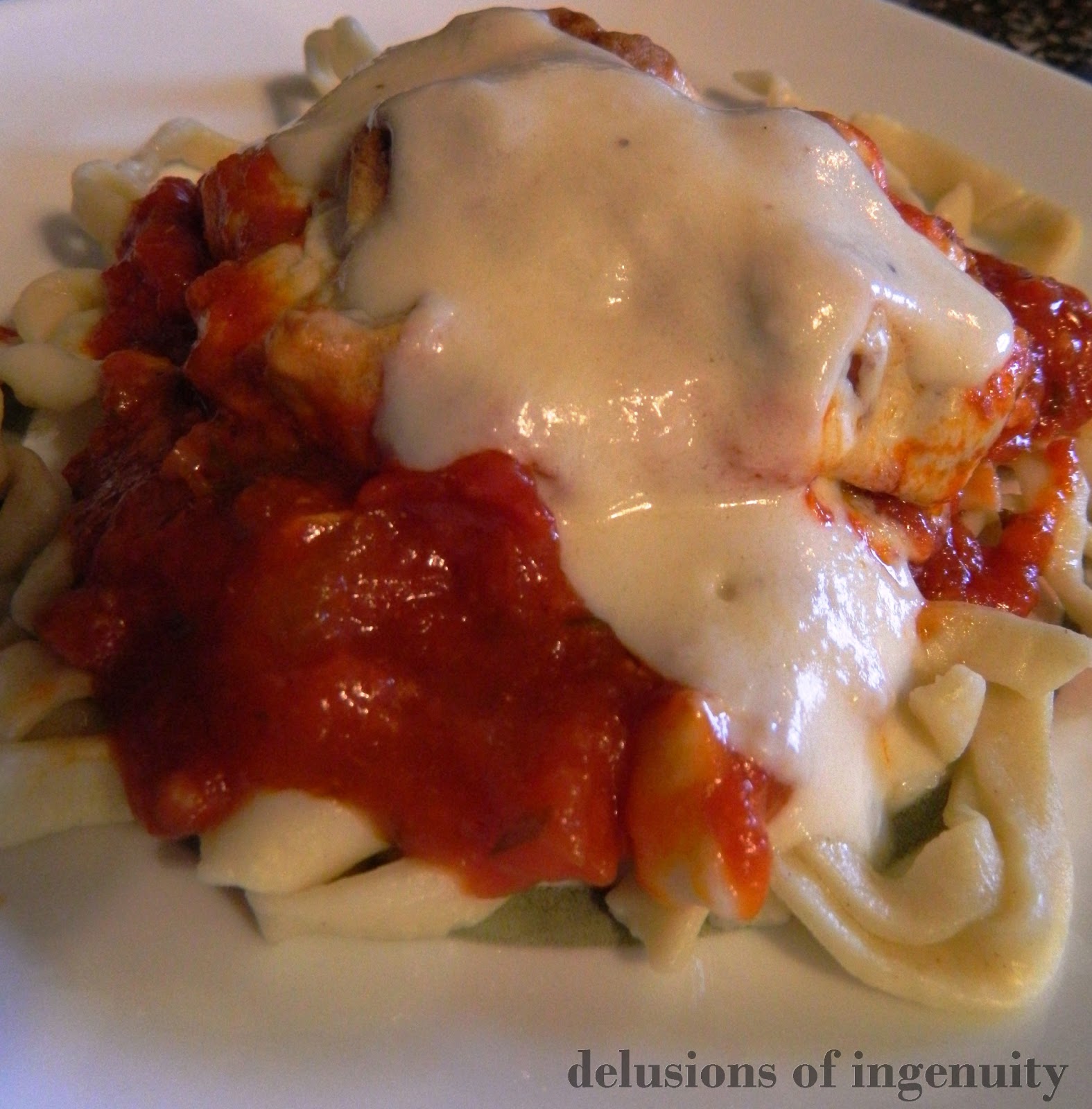 delusions of ingenuity prosciutto chicken parmesan {the sloppy chef