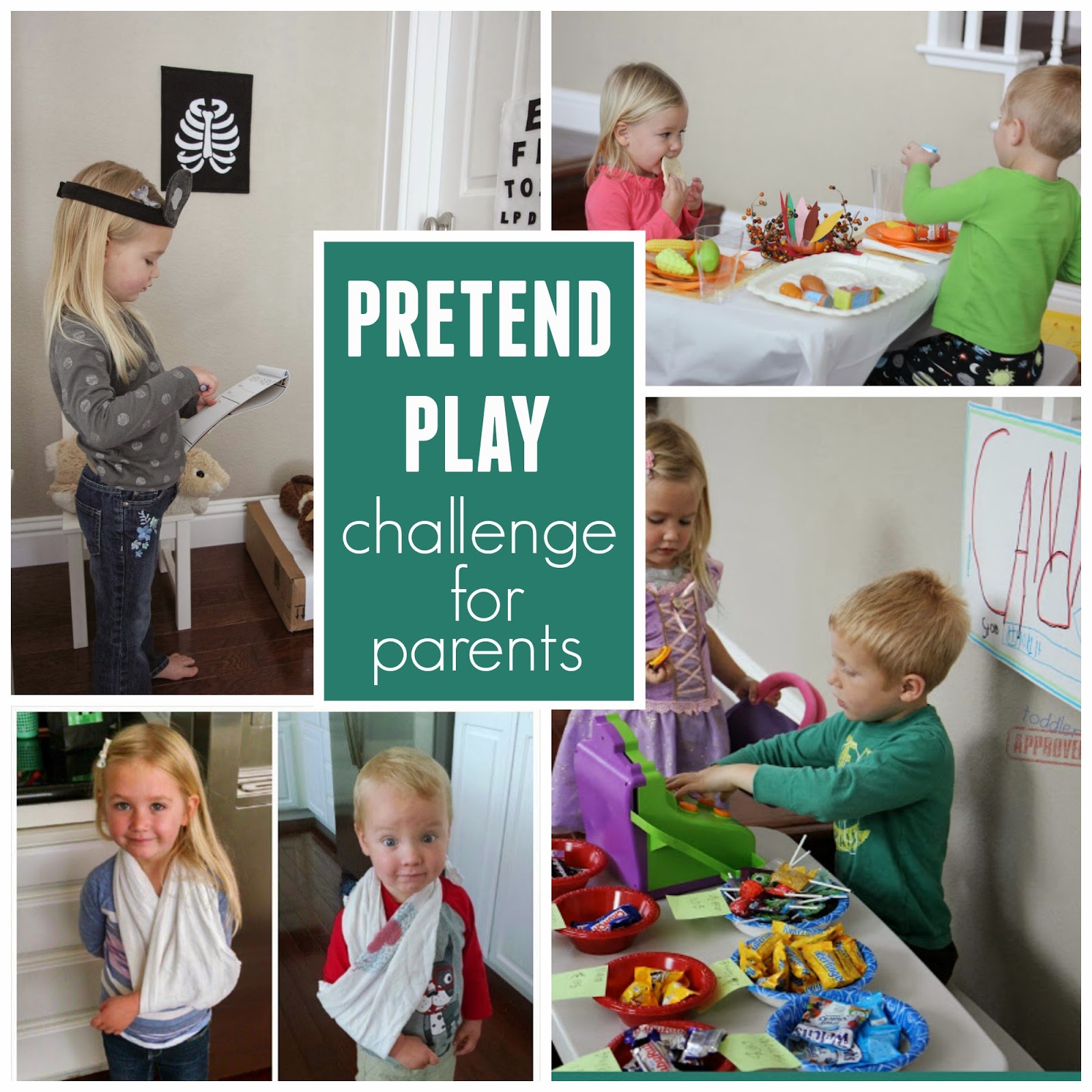 Toddler Approved! 15 Minute Pretend Play Challenge