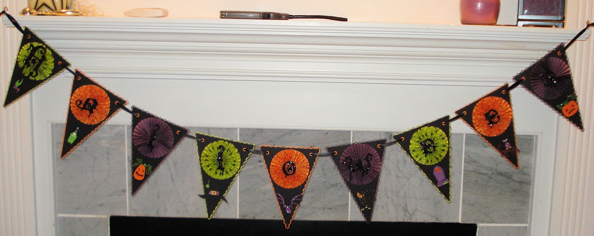 Jen�s Uncharted Territory Halloween Pennant Banner