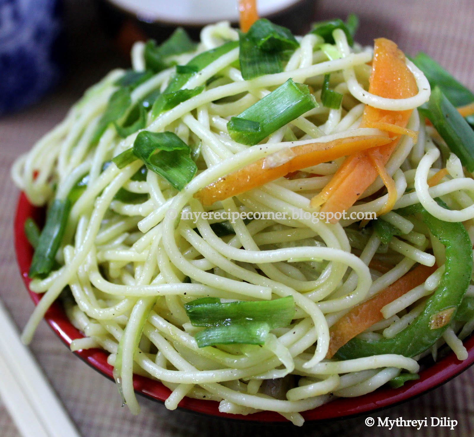 Mye's Kitchen: Chow Mein Vegetable Noodles Recipe