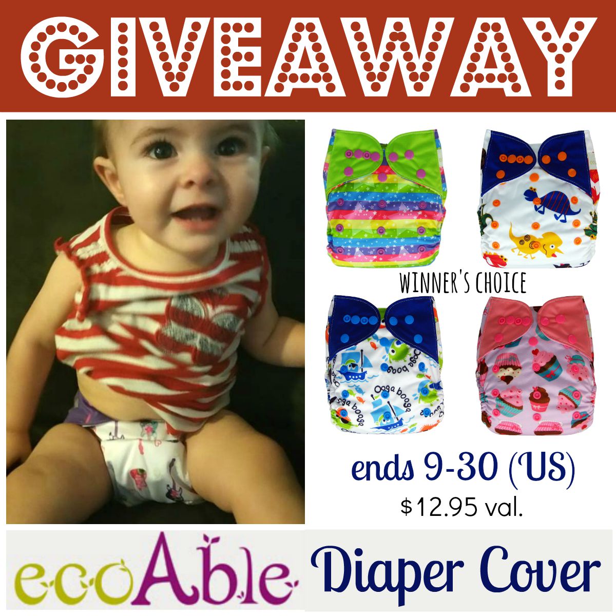Reviews, Chews & HowTos Review/Giveaway EcoAble Diaper Cover