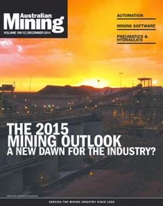 Australian Mining - December 2014 | ISSN 0004-976X | CBR 96 dpi | Mensile | Professionisti | Impianti | Lavoro | Distribuzione
Established in 1908, Australian Mining magazine keeps you informed on the latest news and innovation in the industry.