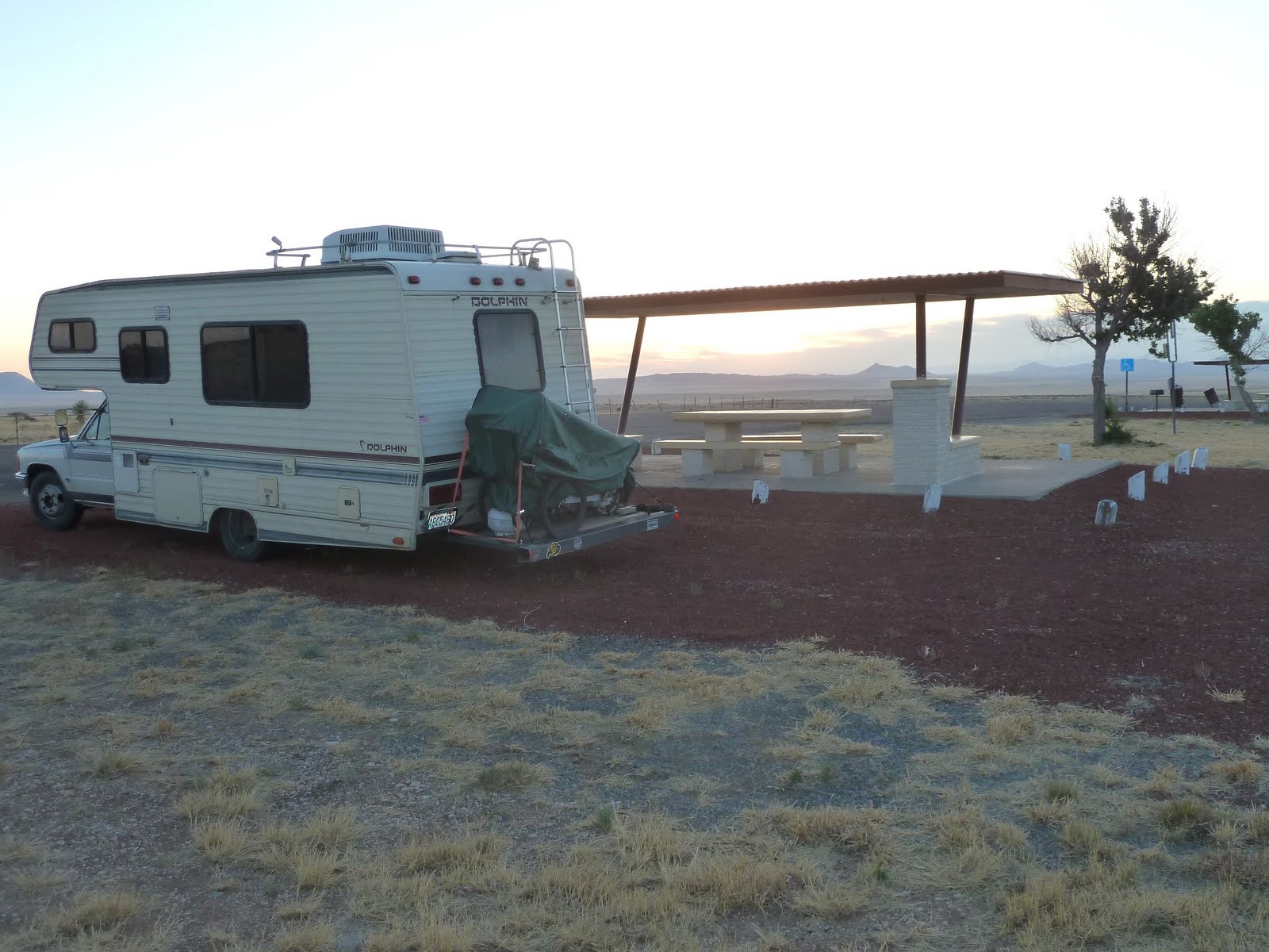 seniors walking across america DAY 116 US 180 & DELL CITY, TEXAS.