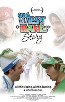 Movie poster for West Bank Story, an Oscar-winning short film by Ari Sandel, on Minimalist Reviews.